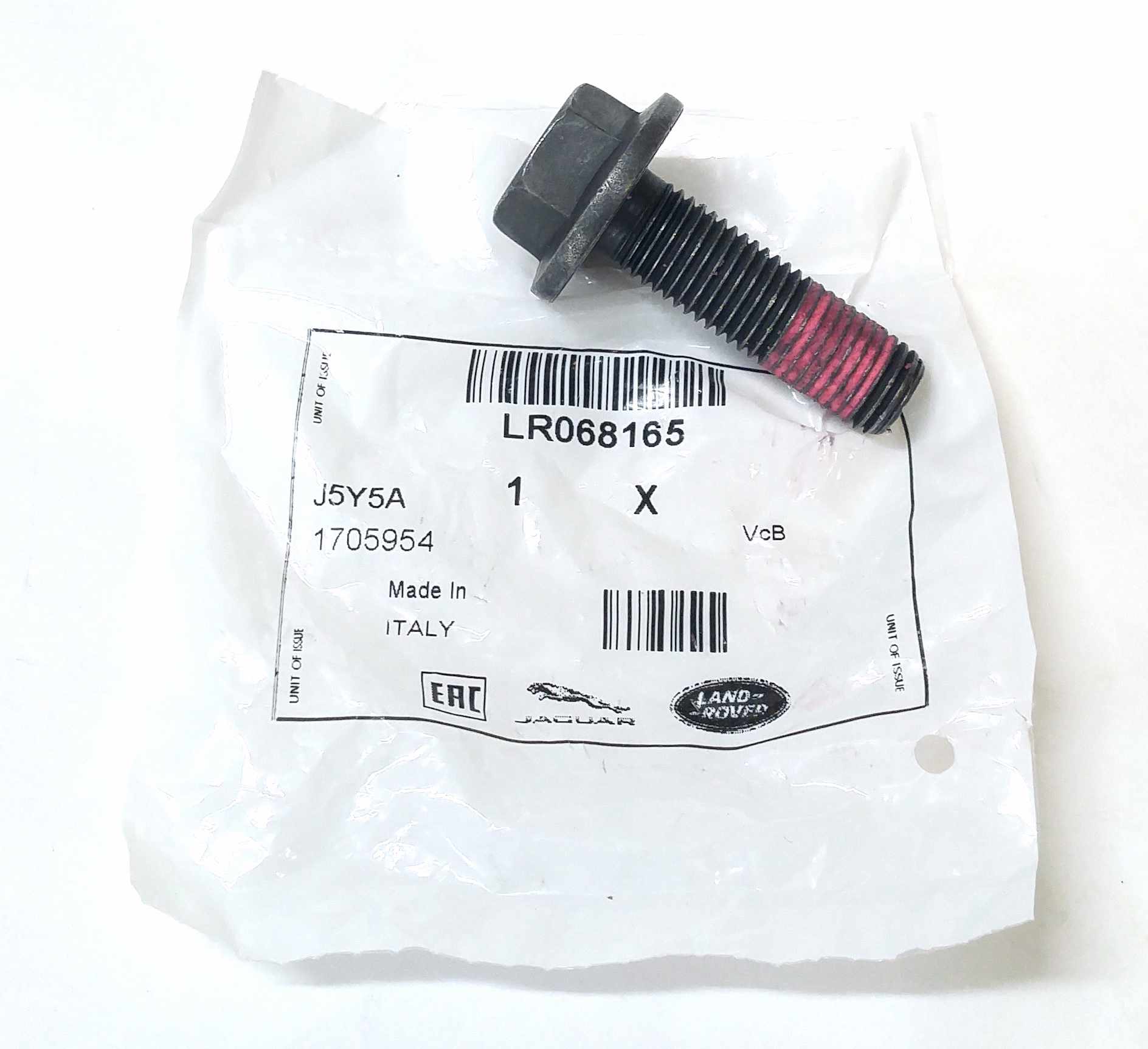 Болт шестерни (M12 x 1.5 x 35mm) 2,7/3.0D (LR068165||LAND ROVER)
